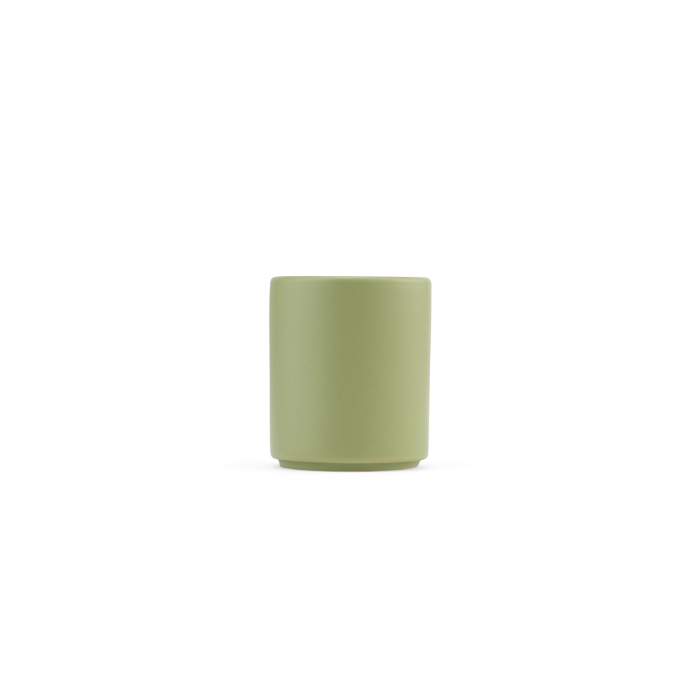 Petit mug personnalisable céramique 75ml Tiber 75 Vert Mate